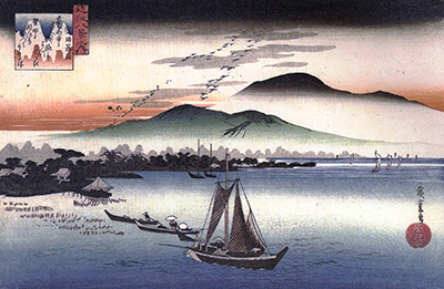 The Wild Geese Returning Home at Katata Hiroshige